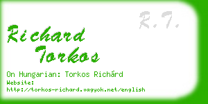 richard torkos business card